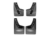 NO DRILL MUDFLAPS BLACK CADILLAC ESCALADE 2015-2017 NO FENDER FLARES; REAR MUDFLAP WILL NOT FIT FLAR - image 1