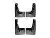 NO DRILL MUDFLAPS BLACK GMC ACADIA 2013-2016 VEHICLES WITH NO FENDER FLARES OR FENDER LIP MOULDING - image 1