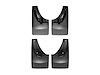 NO DRILL MUDFLAPS BLACK DODGE RAM 2500/3500 2014-2017 FITS VEHICLES WITH NO FENDER FLARES/FENDER LIP - image 1