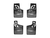 NO DRILL MUDFLAPS BLACK CHEVROLET COLORADO 2015-2017 WITH FENDER FLARES/FENDER LIP MOULDING - image 1