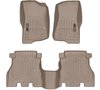 Front and Rear Tan Floor Liners for 2018 Jeep Wrangler JL Unlimited - image 2