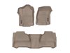 FRONT/REAR FLOORLINERS TA CHEVROLET SILVERADO 1500 2014-2017 CREW CAB; NON FLOW-THROUGH CONSOLE; WIT - image 3