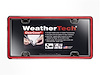 ClearCover License Plate Cover - Red/Black Frame - image 1