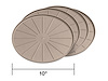 10" Round Coaster Set - Tan - image 1