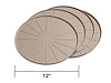 12" Round Coaster Set - Tan - image 1
