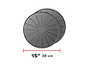 15IN ROUND COASTERS - BLA - image 1