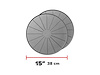 15IN ROUND COASTERS - GRE - image 1