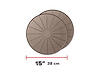15IN ROUND COASTERS - TAN - image 1