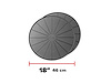 18IN ROUND COASTERS - BLA - image 1