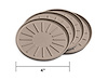4" Round Coaster Set - Tan - image 1