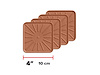 DRINK COASTERS 4'' SQUARE - image 1