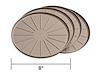 8" Round Coaster Set - Tan - image 1