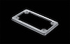 Billet License Plate Frame - Clear Bright Silver - image 1