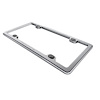 Motorcycle Billet Plate Frame - Clear Bright Silver - image 1