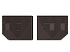 REAR RUBBER MATS COCOA CADILLAC ESV 2007-2010 FITS WITH 2ND ROW BENCH ONLY - image 1