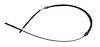 0252 Park Brake Cable, 1956-1962 Chevy Corvette, Rear, 2 Required - image 1
