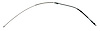 0928 Park Brake Cable, 1964-1965 Chevy Corvette, Rear Left/Driver Drum Brake - image 1