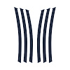 103V07 Side Fender Gill Decals, 2010-2013 Chevy Camaro, Gloss Blue - image 1