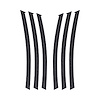 103V51 Side Fender Gill Decals, 2010-2013 Chevy Camaro, Carbon Flash Metallic - image 1