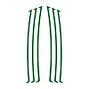 104V09 Side Vent Vinyl Inlay Decals, 2010-2023 Chevy Camaro, Gloss Green - image 1