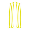 104V11 Side Vent Vinyl Inlay Decals, 2010-2023 Chevy Camaro, Gloss Yellow - image 1