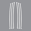 104V22 Side Vent Vinyl Inlay Decals, 2010-2023 Chevy Camaro, Matte White - image 1