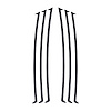 104V51 Side Vent Vinyl Inlay Decals, 2010-2023 Chevy Camaro, Carbon Flash Metallic - image 1