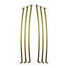104V59 Side Vent Vinyl Inlay Decals, 2010-2023 Chevy Camaro, Metallic Gold - image 1