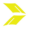 107V11 Fender Accent Hash Stripe Decal, 2016-2023 Chevy Camaro, Gloss Yellow, Left & Right Side - image 1