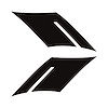 107V20 Fender Accent Hash Stripe Decal, 2016-2023 Chevy Camaro, Matte Black, Left & Right Side - image 1