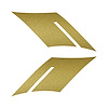 107V59 Fender Accent Hash Stripe Decal, 2016-2023 Chevy Camaro, Metallic Gold, Left & Right Side - image 1