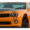 114V01 Vinyl Claw Thrash Mark Headlight Decal, Universal, Gloss Black - image 1