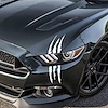 114V03 Vinyl Claw Thrash Mark Headlight Decal, Universal, Gloss White - image 1