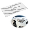 114V04 Vinyl Claw Thrash Mark Headlight Decal, Universal, Gloss Silver - image 1