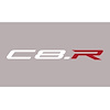 119V03 C8.R Rear Quarter Panel Script Decal, 2020-2024 Chevy Corvette, White/Red - image 1
