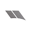 121V48 Grand Sport-Style Fender Accent Stripes, 2005-2013 Chevy Corvette, Brushed Aluminum, Left/Driver - image 1