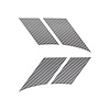 122V41 Grand Sport-Style Fender Accent Stripes, 2005-2013 Chevy Corvette, Silver Carbon Fiber, Left/Driver & Right/Passenger - image 1
