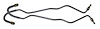 1759 Brake Lines, 1965-1982 Chevy Corvette, Rear Calipers - image 1