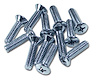 1816 Seat Side Chrome Screws, 1963-1967 Chevy Corvette, 12 Piece - image 1