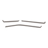 200405 Interior Dash Trim Accents, 2020-2023 Chevy Corvette, Gloss Silver - image 1