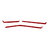 200407 Interior Dash Trim Accents, 2020-2023 Chevy Corvette, Gloss Red - image 1