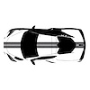 200414 Front to Back Dual Stripes, 2020-2023 Chevy Corvette, Gloss Pearl Black - image 1