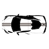 200416 Front to Back Dual Stripes, 2020-2023 Chevy Corvette, Gloss Silver - image 1