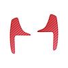 200734 Paddle Shifter Vinyl Overlay Decals, 2014-2019 Chevy Corvette, Red Carbon Fiber - image 1