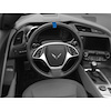 200755 Steering Wheel Top Center Stripe Marker Decal, 1984-2023 Chevy Corvette, Matte Blue - image 1