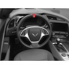 200764 Steering Wheel Top Center Stripe Marker Decal, 1984-2023 Chevy Corvette, Red Carbon Fiber