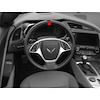 200780 Steering Wheel Top Center Stripe Marker Decal, 1984-2023 Chevy Corvette, Matte Red - image 1