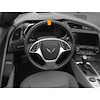 200783 Steering Wheel Top Center Stripe Marker Decal, 1984-2023 Chevy Corvette, Gloss Orange - image 1