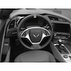 200787 Steering Wheel Top Center Stripe Marker Decal, 1984-2023 Chevy Corvette, Gloss Silver - image 1