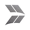 201012 Grand Sport-Style Fender Accent Stripes, 2005-2013 Chevy Corvette, Brushed Aluminum, Left/Driver & Right/Passenger - image 1